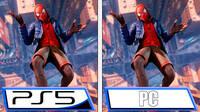 Comparan los gráficos de Spider-Man: Miles Morales en PC y PS5