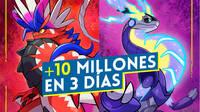 Pokmon Escarlata y Prpura bate rcords de Nintendo: vende ms de 10 millones en tres das