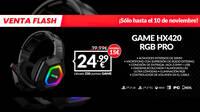 Consigue los auriculares gaming GAME HX420 RGB en oferta limitada por solo 24,99 euros