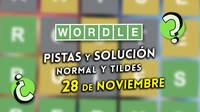 Wordle en espaol y tildes hoy viernes 28 de noviembre: Pistas y solucin a la palabra oculta