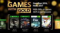 Anunciados los Juegos con Gold de enero