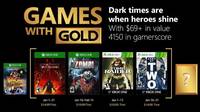 Anunciados los Juegos con Gold de enero