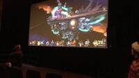 Un fan de Super Smash Bros. Ultimate proyecta partidas en un cine