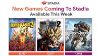 Stadia: Dragon Ball Xenoverse 2, Ghost Recon Breakpoint y Borderlands 3 llegan al servicio