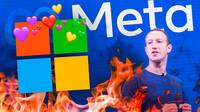 Microsoft elegida la mejor compaa del ao y Meta, antes conocida como Facebook, la peor