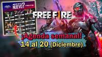FREE FIRE | Agenda semanal del 14 al 20 de diciembre: Torre angelical y Tienda misteriosa