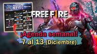 FREE FIRE | Agenda semanal del 7 al 13 de diciembre: XM8 evo y nuevos bonus