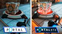 Portal y el nuevo Portal con RTX se enfrentan en esta comparativa gráfica