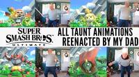 Un padre recrea en vídeo todas las provocaciones de Smash Bros. Ultimate