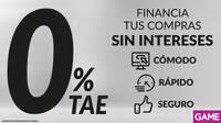 GAME anuncia su nuevo plan de financiación al 0% para consolas, juegos y otros productos