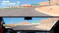 Gran Turismo 7 compara en vdeo Willow Springs virtual con la pista real