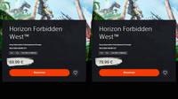 Horizon Forbidden West de PS5 en PS Store se puede conseguir 10 euros más barato vía web