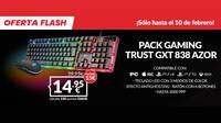 Llévate el pack gaming TRUST GXT 838 AZOR en GAME con una Oferta Flash por 14,95 euros