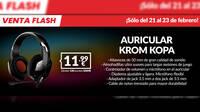 Consigue estos auriculares gaming Krom Kopa por solo 11,99 euros en GAME
