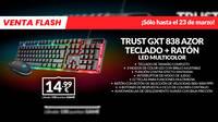 Consigue el pack de teclado y ratón gaming TRUST GXT 838 AZOR en GAME por sólo 14,99 euros