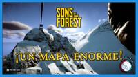 El mapa de Sons of the Forest es tan grande que hasta en tirolina tardaras 10 min en recorrerlo