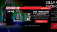 Consigue la silla GAME Racing GT400 RGB por 129,99 euros en una Oferta Flash, sólo hoy