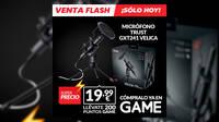Consigue el micrfono STREAMING USB TRUST GXT241 VELICA de oferta en GAME slo hoy, por 19,99 euros