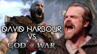 David Harbour de Stranger Things lo da todo jugando a God of War