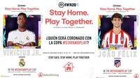 Vinicius Jr., Joo Flix y Manu Vallejo se unen al torneo EA SPORTS FIFA 20 Stay and Play