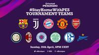 Konami organiza el torneo #StayHomeWithPES con clubes y jugadores profesionales