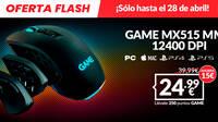 Consigue el ratón gaming GAME MX515 por 24,99 euros en la nueva Oferta Flash de GAME