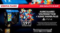 Consigue los auriculares VOLTEDGE TX30 y Sonic Mania Plus de oferta en GAME por 19,99 euros