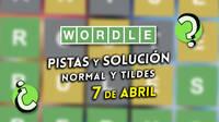 Wordle en espa�ol y tildes hoy martes 7 de abril: Pistas y soluci�n a la palabra oculta
