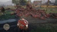Un bug hace aparecer pilas de caballos quemados en Red Dead Redemption 2