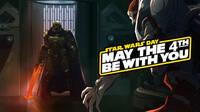 Bethesda celebra el Día de Star Wars con una ilustración de DOOM al estilo Darth Vader