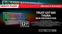 Consigue el teclado gaming Trust GXT 860 Thura semimecánico de oferta en GAME por 12,99 euros