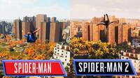 Comparan los gráficos de Marvel's Spider-Man 2 con los de Spider-Man Remastered