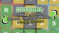 Wordle en español, tildes y científico hoy 8 de mayo: Pistas y solución a la palabra oculta