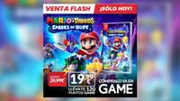 Llega la venta Flash GAME: Hazte con Mario + Rabbids: Sparks of Hope para Nintendo Switch por 19,99 €