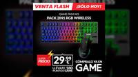 Consigue el pack GAME PKM-W3 de teclado y ratn inalmbricos por 29,99 euros, slo hoy