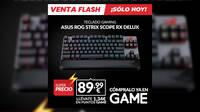 Consigue en GAME el teclado ASUS ROG Strix Scope RX Deluxe mecánico wireless por 89,99 euros, sólo hoy