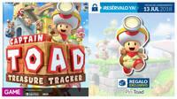 GAME anuncia su promoción para las reservas de Captain Toad: Treasure Tracker