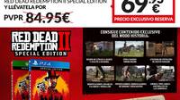 GAME detalla ediciones exclusivas e incentivos para Red Dead Redemption 2