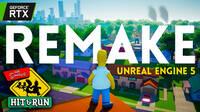 The Simpsons Hit and Run se transforma en mundo abierto en su remake fan en Unreal Engine 5