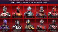 Los trajes de la Edición Digital Deluxe de Spider-Man 2 no se pueden conseguir en el juego
