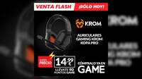 Consigue los auriculares gaming KROM KOPA PRO de oferta en GAME por 14,99 euros, s�lo hoy