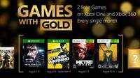 Desvelados los juegos de Games With Gold del mes de agosto