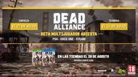 Dead Alliance ofrecerá una beta abierta del 27 al 31 de julio