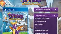 Listan Spyro: Reignited Trilogy para Switch y PC en la web oficial