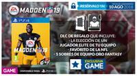 GAME detalla sus incentivos por reserva para Madden NFL 19 en PS4