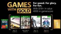 Anunciados los Juegos con Gold de agosto de 2018