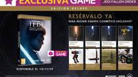 GAME detalla su exclusiva Edición Deluxe de Star Wars Jedi: Fallen Order y sus incentivos