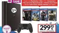 GAME anuncia un nuevo pack de PS4 Slim 1TB m�s 4 juegos por 299,95 euros