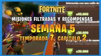 Fortnite: Misiones y desafíos filtrados de la Semana 5