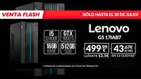 Consigue el sobremesa LENOVO G5 17IAB7 de oferta en GAME por sólo 499,99 euros
